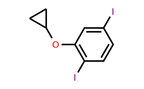 CAS 1243376-33-1 | 2-Cyclopropoxy-1,4-diiodobenzene