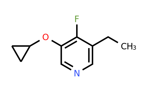 CAS 1243376-37-5 | 3-Cyclopropoxy-5-ethyl-4-fluoropyridine