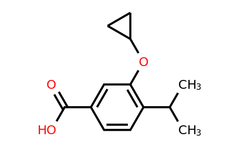 CAS 1243376-45-5 | 3-Cyclopropoxy-4-isopropylbenzoic acid