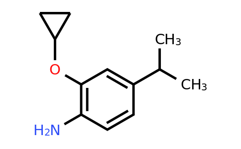 CAS 1243376-49-9 | 2-Cyclopropoxy-4-(propan-2-YL)aniline