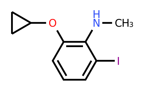 CAS 1243376-50-2 | 2-Cyclopropoxy-6-iodo-N-methylaniline