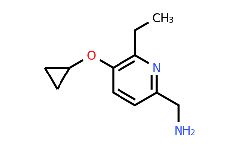 CAS 1243376-54-6 | (5-Cyclopropoxy-6-ethylpyridin-2-YL)methanamine