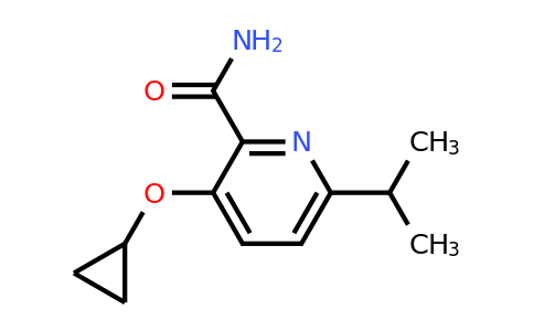 CAS 1243376-56-8 | 3-Cyclopropoxy-6-isopropylpicolinamide