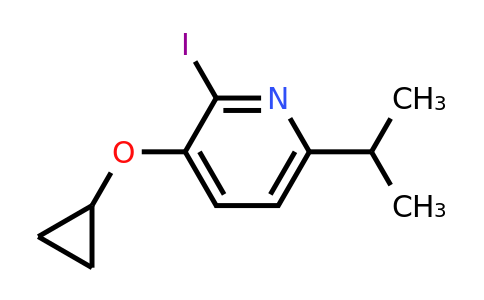 CAS 1243376-66-0 | 3-Cyclopropoxy-2-iodo-6-(propan-2-YL)pyridine
