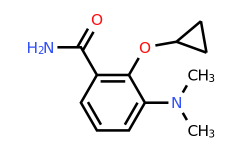 CAS 1243376-67-1 | 2-Cyclopropoxy-3-(dimethylamino)benzamide