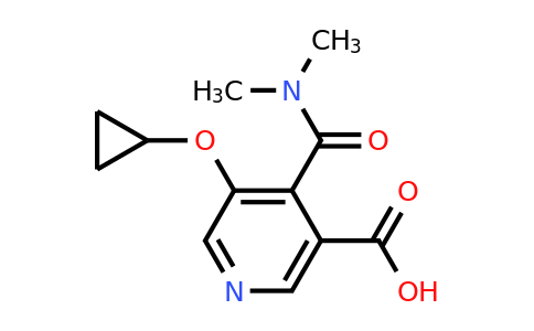 CAS 1243376-68-2 | 5-Cyclopropoxy-4-(dimethylcarbamoyl)nicotinic acid