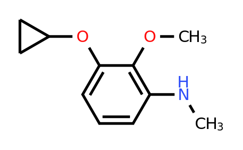 CAS 1243376-73-9 | 3-Cyclopropoxy-2-methoxy-N-methylaniline