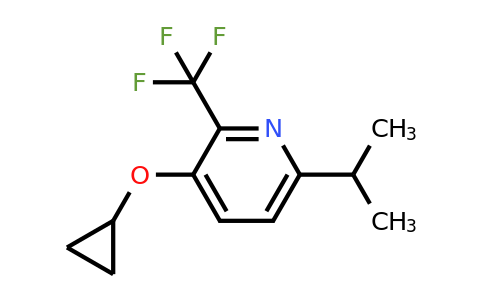 CAS 1243376-74-0 | 3-Cyclopropoxy-6-isopropyl-2-(trifluoromethyl)pyridine