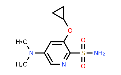 CAS 1243376-75-1 | 3-Cyclopropoxy-5-(dimethylamino)pyridine-2-sulfonamide