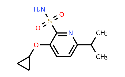 CAS 1243376-76-2 | 3-Cyclopropoxy-6-isopropylpyridine-2-sulfonamide