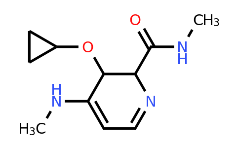 CAS 1243376-78-4 | 3-Cyclopropoxy-N-methyl-4-(methylamino)-2,3-dihydropyridine-2-carboxamide