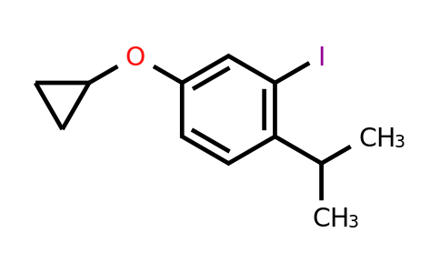 CAS 1243376-79-5 | 4-Cyclopropoxy-2-iodo-1-(propan-2-YL)benzene