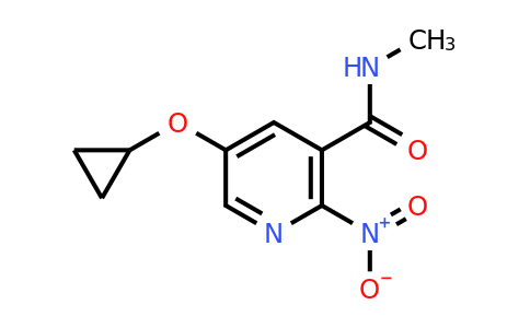 CAS 1243376-83-1 | 5-Cyclopropoxy-N-methyl-2-nitronicotinamide