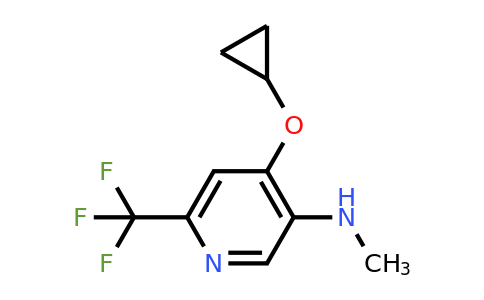 CAS 1243376-84-2 | 4-Cyclopropoxy-N-methyl-6-(trifluoromethyl)pyridin-3-amine