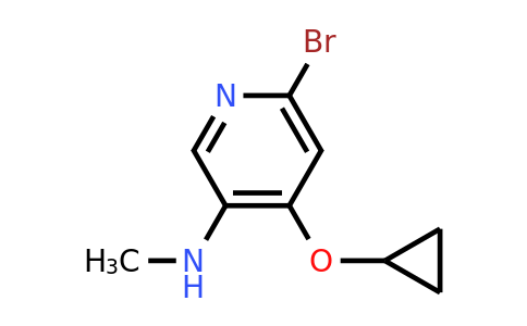 CAS 1243376-87-5 | 6-Bromo-4-cyclopropoxy-N-methylpyridin-3-amine