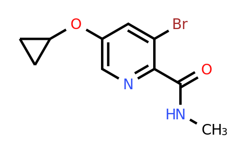 CAS 1243376-89-7 | 3-Bromo-5-cyclopropoxy-N-methylpicolinamide