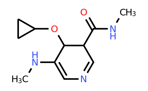 CAS 1243376-90-0 | 4-Cyclopropoxy-N-methyl-5-(methylamino)-3,4-dihydropyridine-3-carboxamide