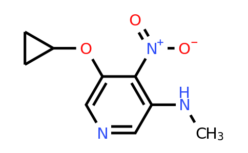 CAS 1243376-92-2 | 5-Cyclopropoxy-N-methyl-4-nitropyridin-3-amine