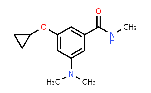 CAS 1243376-99-9 | 3-Cyclopropoxy-5-(dimethylamino)-N-methylbenzamide