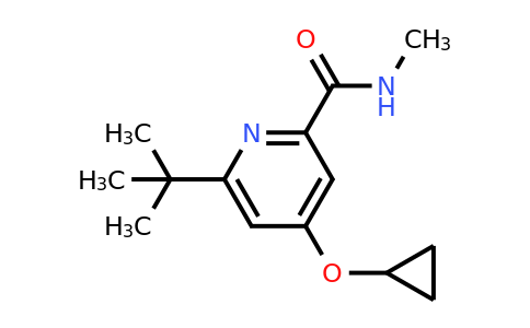 CAS 1243377-03-8 | 6-Tert-butyl-4-cyclopropoxy-N-methylpicolinamide