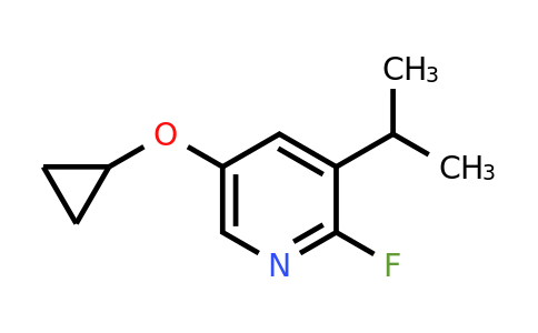 CAS 1243377-05-0 | 5-Cyclopropoxy-2-fluoro-3-(propan-2-YL)pyridine