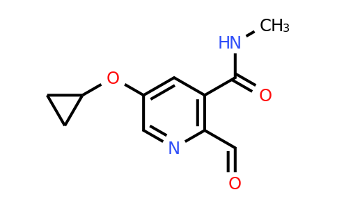 CAS 1243377-06-1 | 5-Cyclopropoxy-2-formyl-N-methylnicotinamide