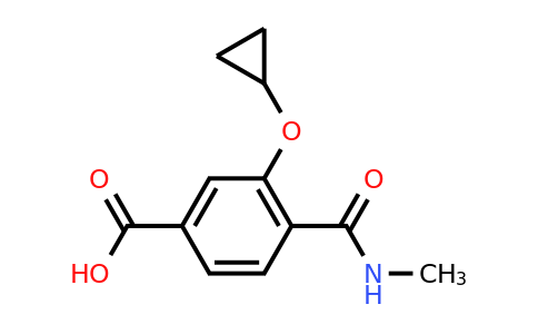 CAS 1243377-07-2 | 3-Cyclopropoxy-4-(methylcarbamoyl)benzoic acid