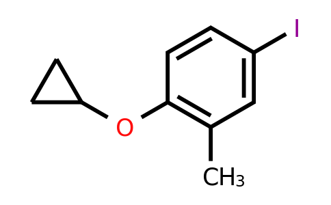 CAS 1243377-09-4 | 1-Cyclopropoxy-4-iodo-2-methylbenzene