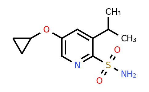 CAS 1243377-15-2 | 5-Cyclopropoxy-3-isopropylpyridine-2-sulfonamide