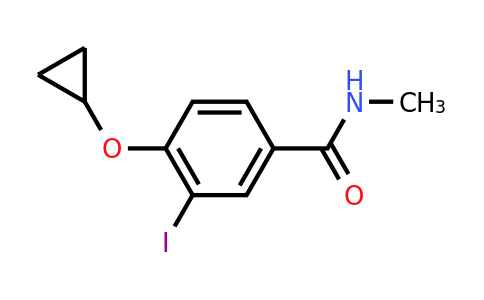 CAS 1243377-16-3 | 4-Cyclopropoxy-3-iodo-N-methylbenzamide