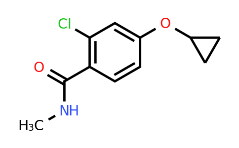 CAS 1243377-28-7 | 2-Chloro-4-cyclopropoxy-N-methylbenzamide