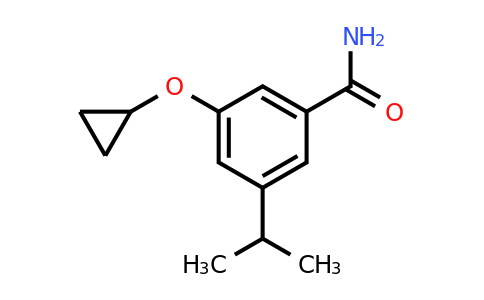 CAS 1243377-29-8 | 3-Cyclopropoxy-5-isopropylbenzamide