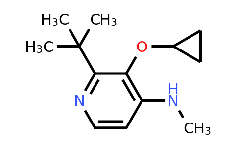 CAS 1243377-30-1 | 2-Tert-butyl-3-cyclopropoxy-N-methylpyridin-4-amine