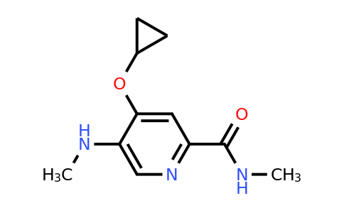 CAS 1243377-41-4 | 4-Cyclopropoxy-N-methyl-5-(methylamino)picolinamide