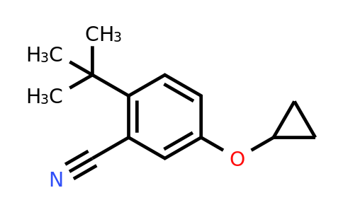 CAS 1243377-42-5 | 2-Tert-butyl-5-cyclopropoxybenzonitrile