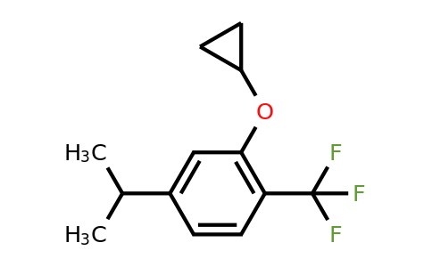 CAS 1243377-49-2 | 2-Cyclopropoxy-4-isopropyl-1-(trifluoromethyl)benzene