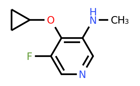 CAS 1243377-56-1 | 4-Cyclopropoxy-5-fluoro-N-methylpyridin-3-amine