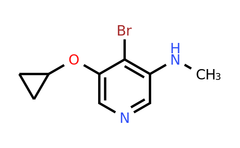 CAS 1243377-85-6 | 4-Bromo-5-cyclopropoxy-N-methylpyridin-3-amine