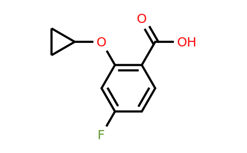 CAS 1243377-98-1 | 2-Cyclopropoxy-4-fluorobenzoic acid