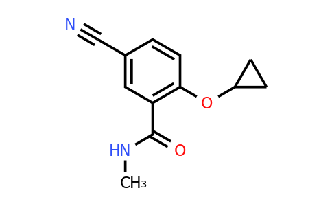 CAS 1243378-18-8 | 5-Cyano-2-cyclopropoxy-N-methylbenzamide