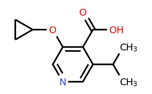 CAS 1243378-25-7 | 3-Cyclopropoxy-5-isopropylisonicotinic acid