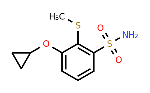 CAS 1243378-34-8 | 3-Cyclopropoxy-2-(methylthio)benzenesulfonamide