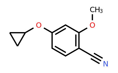 CAS 1243378-41-7 | 4-Cyclopropoxy-2-methoxybenzonitrile