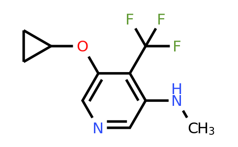 CAS 1243378-46-2 | 5-Cyclopropoxy-N-methyl-4-(trifluoromethyl)pyridin-3-amine