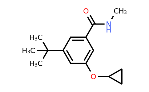 CAS 1243378-56-4 | 3-Tert-butyl-5-cyclopropoxy-N-methylbenzamide