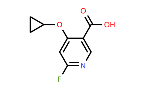 CAS 1243378-62-2 | 4-Cyclopropoxy-6-fluoronicotinic acid