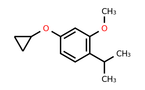 CAS 1243378-68-8 | 4-Cyclopropoxy-1-isopropyl-2-methoxybenzene