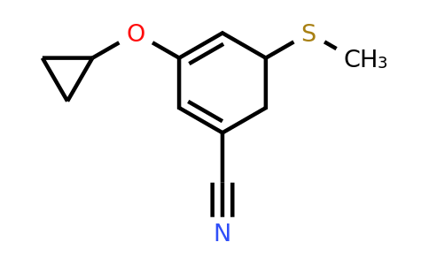 CAS 1243378-79-1 | 3-Cyclopropoxy-5-(methylthio)cyclohexa-1,3-dienecarbonitrile
