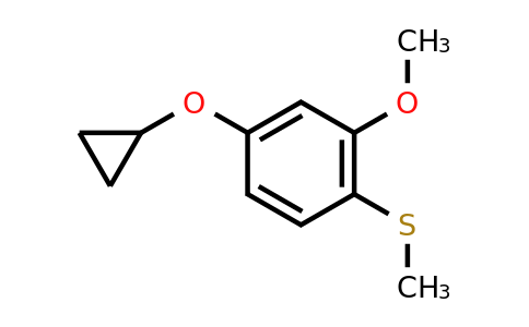 CAS 1243379-01-2 | (4-Cyclopropoxy-2-methoxyphenyl)(methyl)sulfane