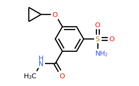 CAS 1243379-04-5 | 3-Cyclopropoxy-N-methyl-5-sulfamoylbenzamide